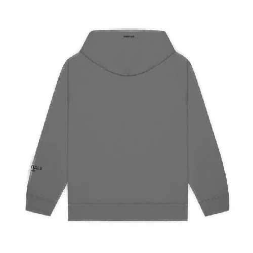 Fear of God Essentials Pullover Hoodie Applique Logo – Gray Fear of God Essentials Pullover Hoodie Applique Logo – Gray