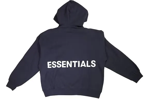 Fear of God Essentials Graphic Pullover Hoodie – Navy
